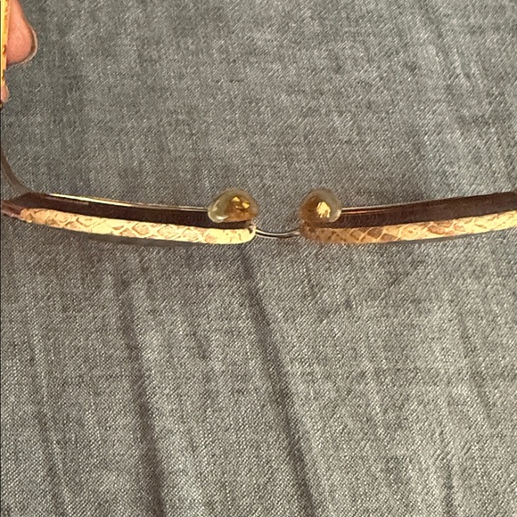 VINTAGE Authentic RARE CHRISTIAN DIOR 2250 10 PHYTON LINED OVERSIZED SUNGLASSES - Picture 13 of 16